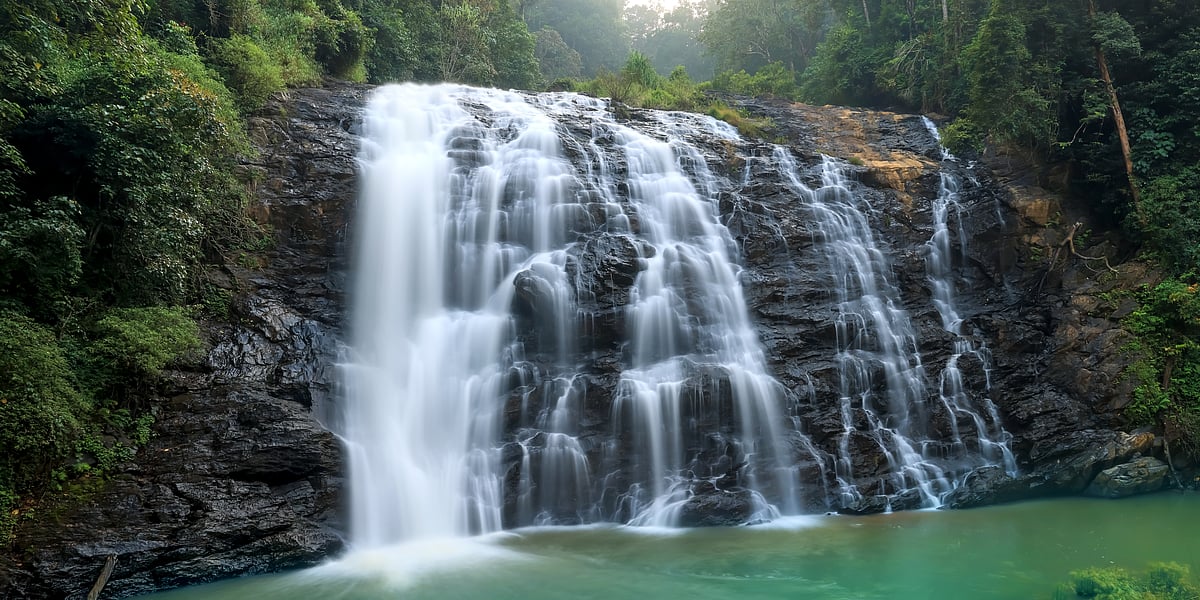 Scenic Abbey Falls in Coorg, Karnataka