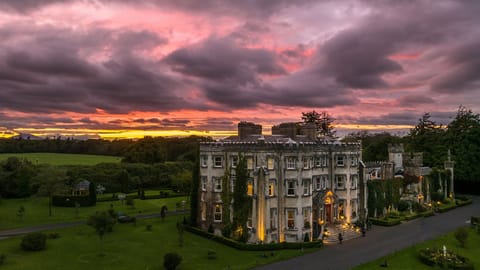 Red skies at Ballyseede Castle, Ireland