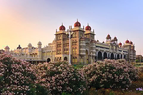 The illuminated Mysore Palace — a symbol of royal grandeur in Karnataka