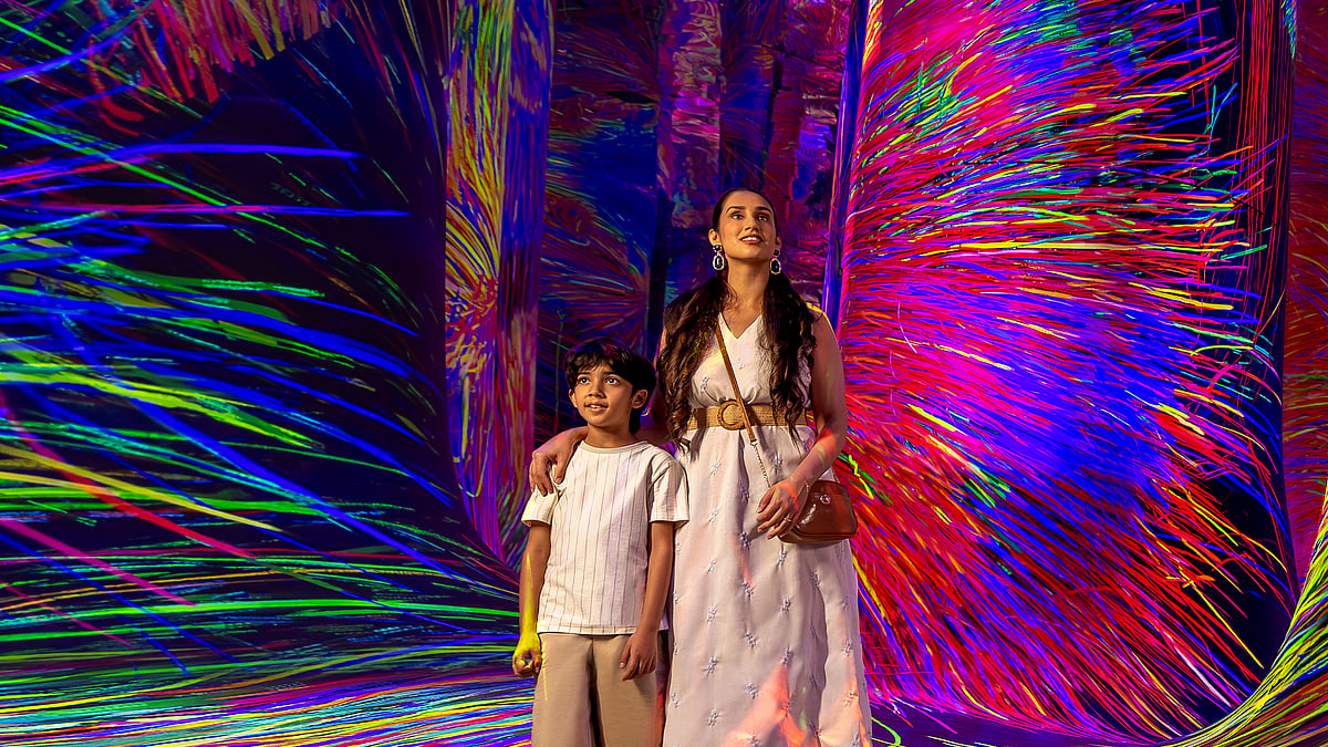 Department of Culture and Tourism, Abu Dhabi : A mother and son out during Diwali