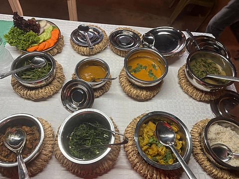 A heart Nepalese lunch at the farm
