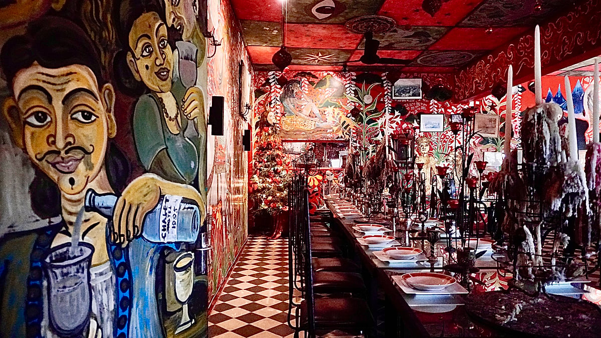 The Red Room, one of the dining halls