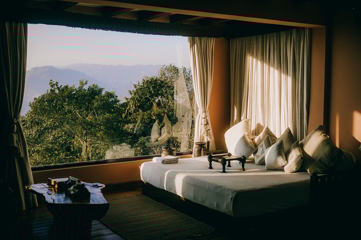 Supplied : Wake up to Himalayan views at Dwarikas resort