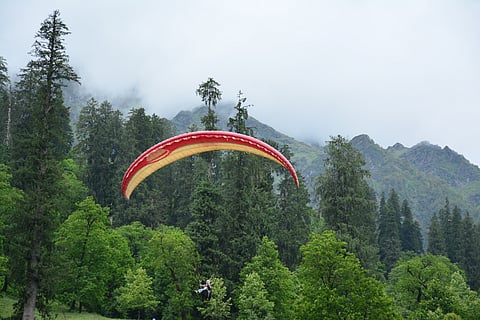 Aerial views of Himachal’s Solang Valley — a paragliding paradise in the Himalayas