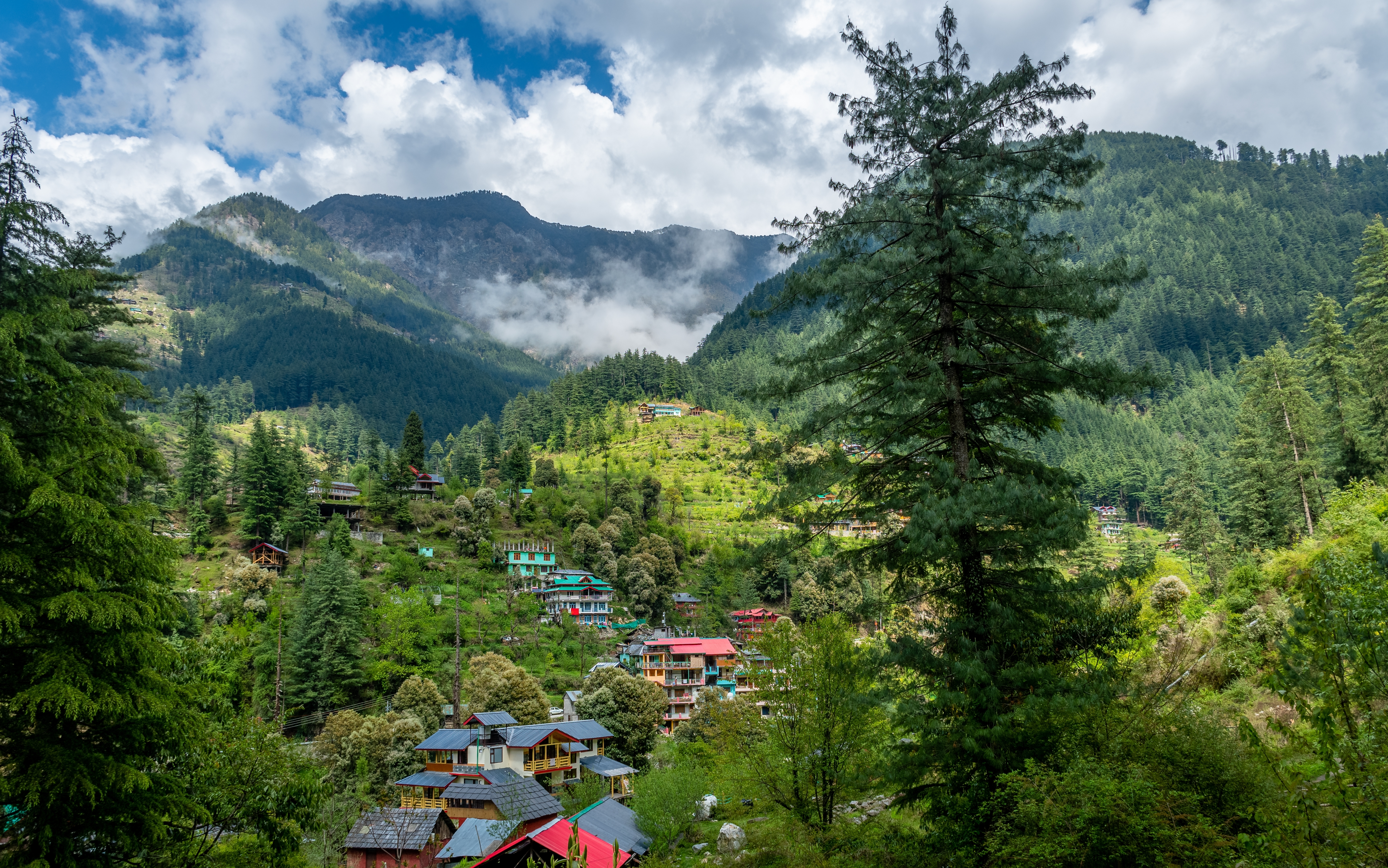 Tranquil views of Jibhi Valley in Himachal Pradesh
