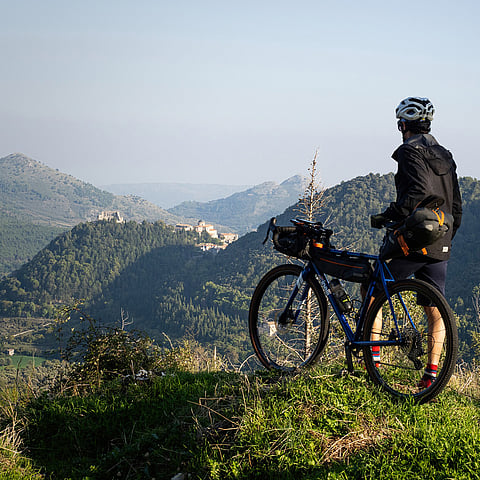 The EuroVelo 7 route through Calabria includes the 545km long Calabria Parks Cycle Route