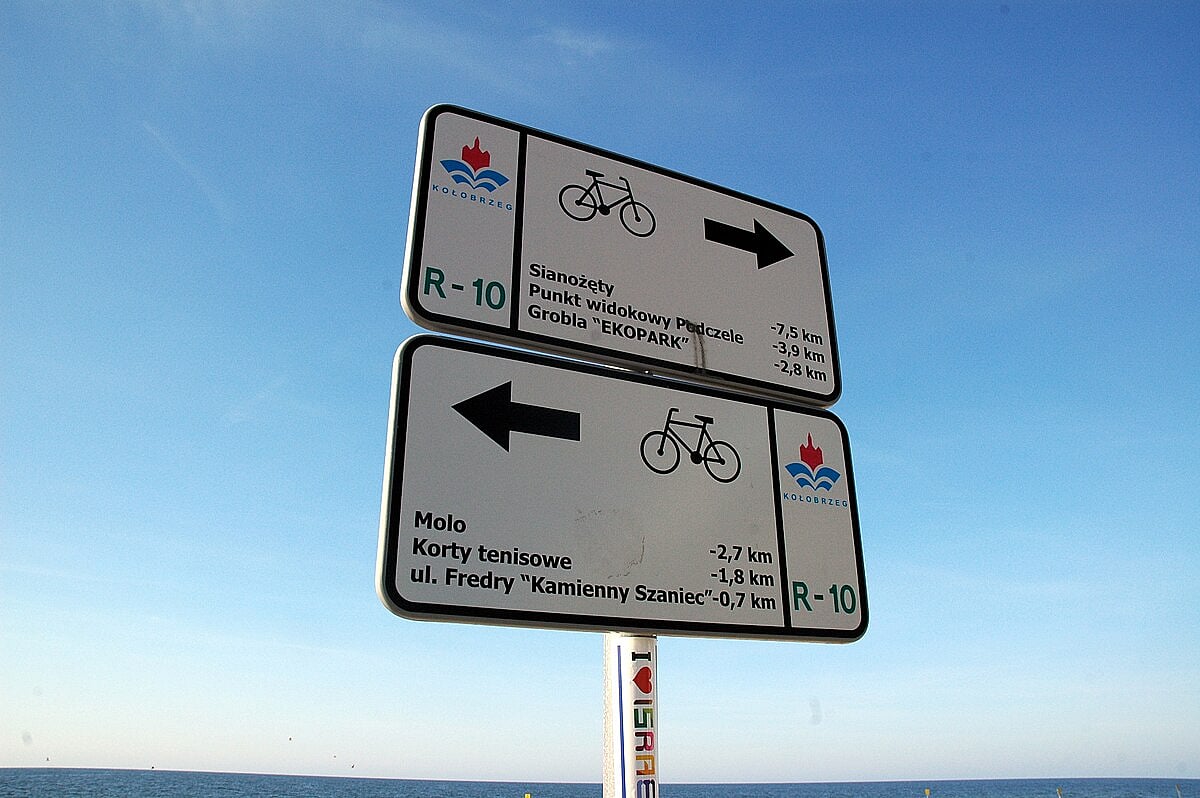 Signages in Ołobrzeg, Poland