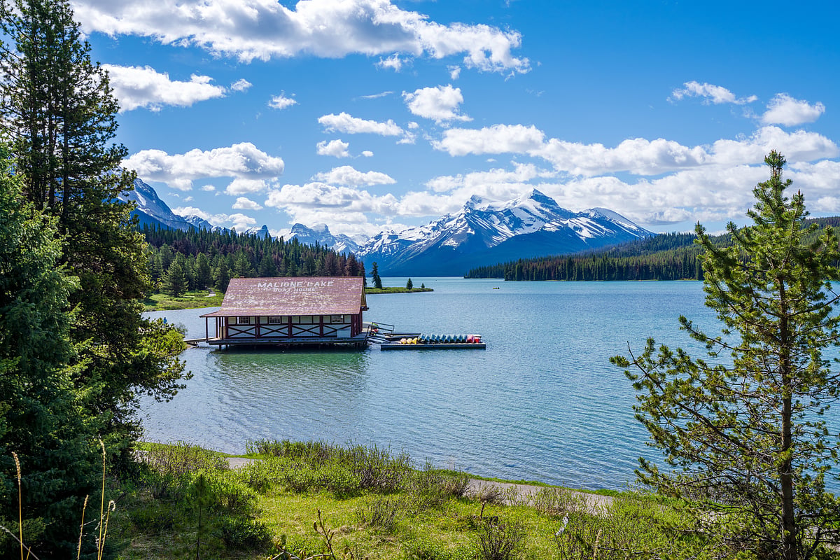 The Maligne Lake Boathouse
