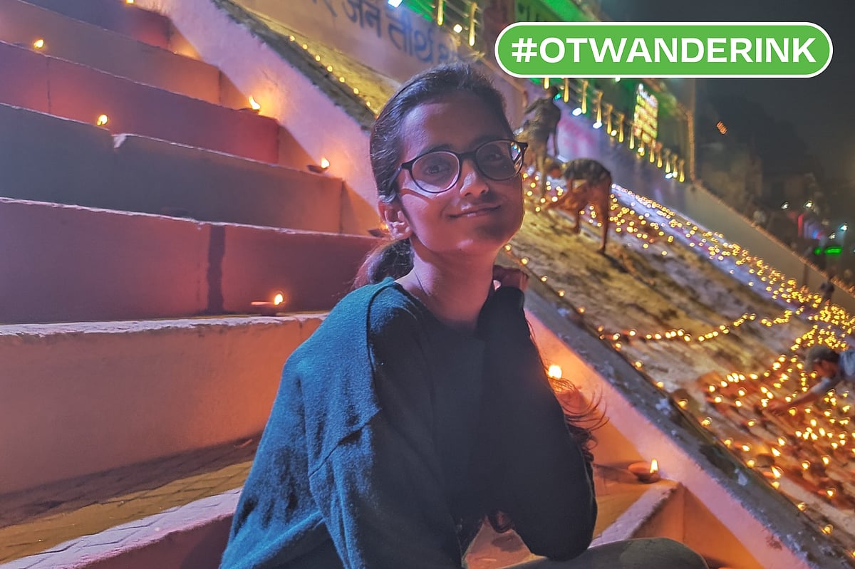 Author : A portrait of the author at Varanasi