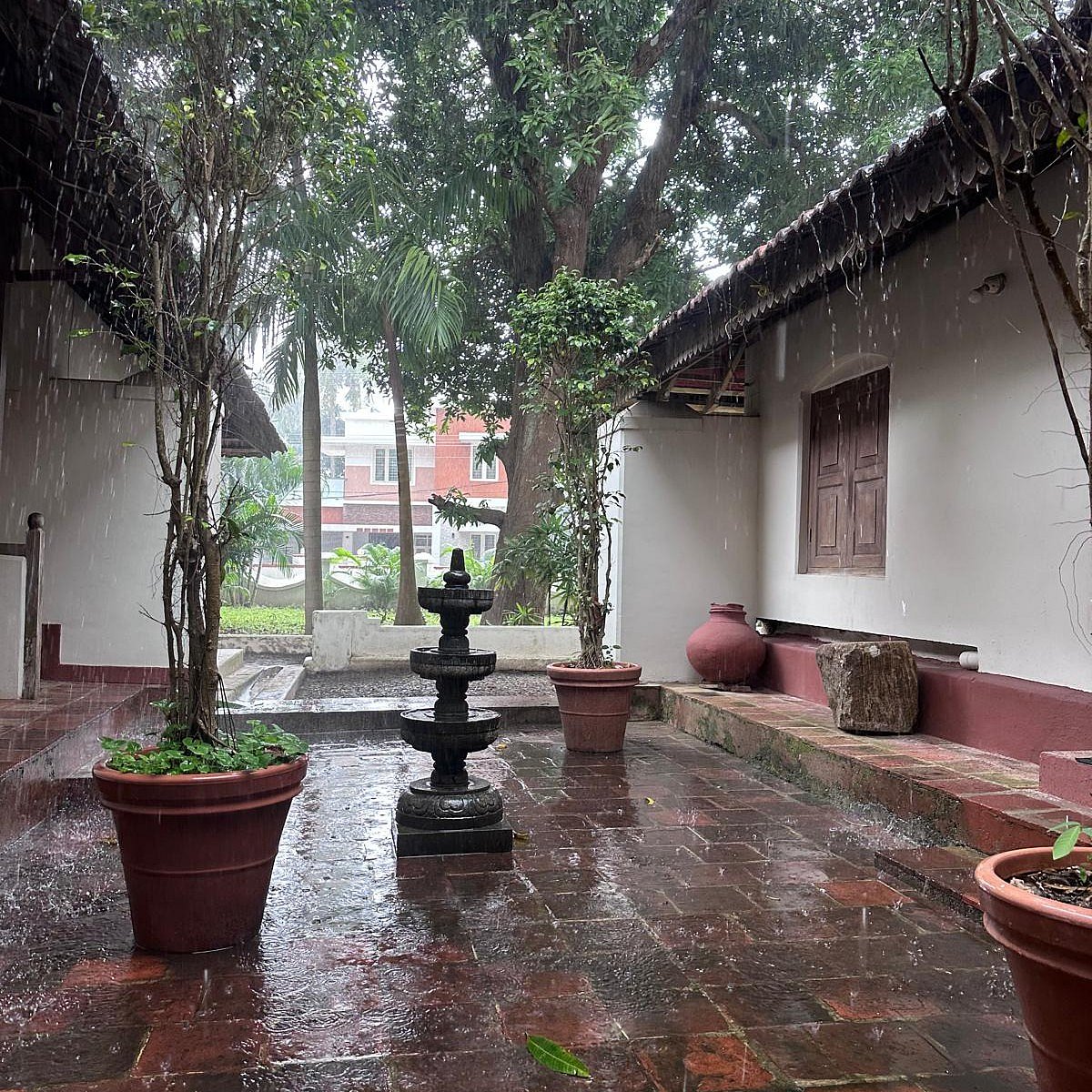 Rains in the city