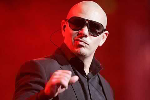 Pitbull performing at the Australian leg of his Planet Pit World Tour in Sydney, Australia