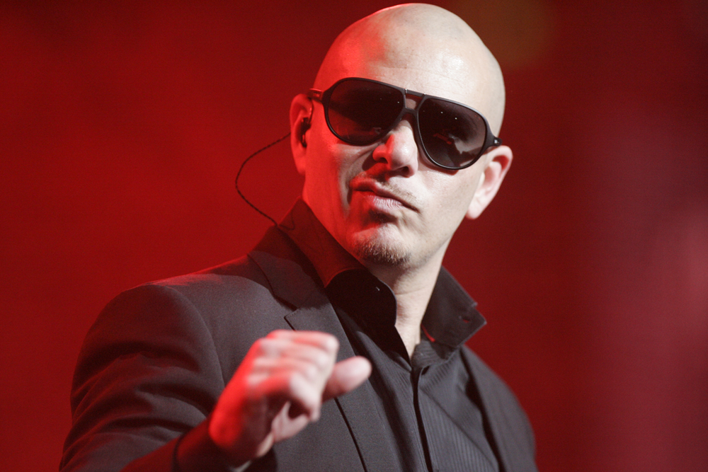 Pitbull performing at the Australian leg of his Planet Pit World Tour in Sydney, Australia