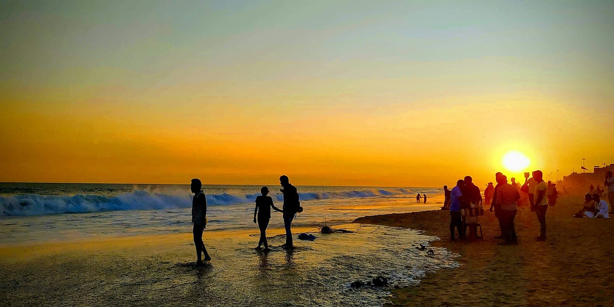 A beach in Puri, Odisha