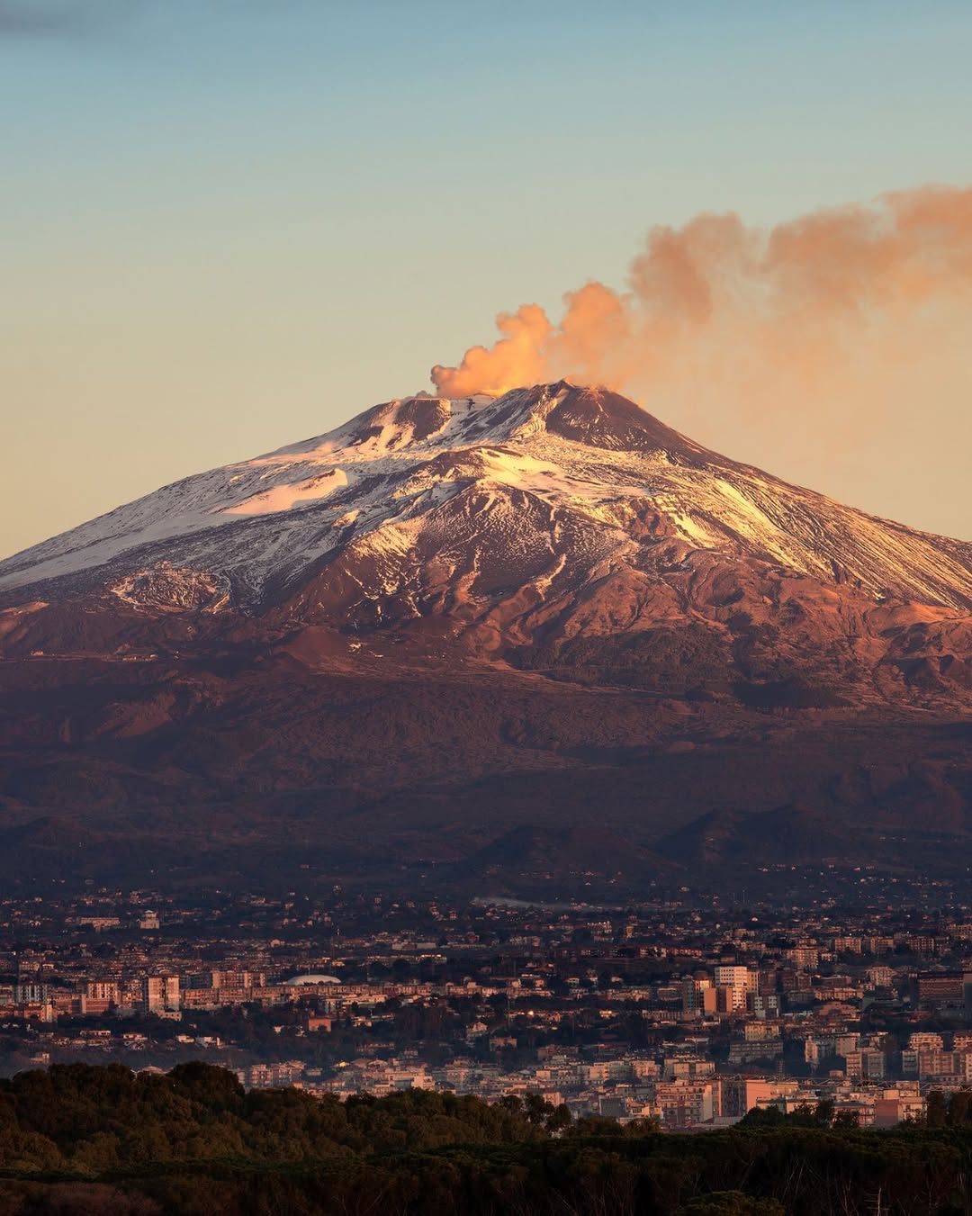 A view of Mount Etna