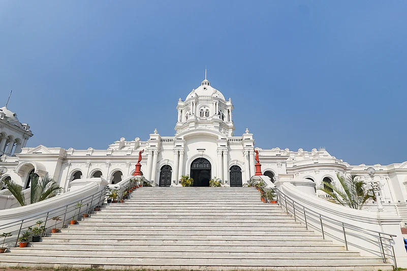 Ujjayanta Palace, the former royal residence and now a state museum in Agartala, Tripura