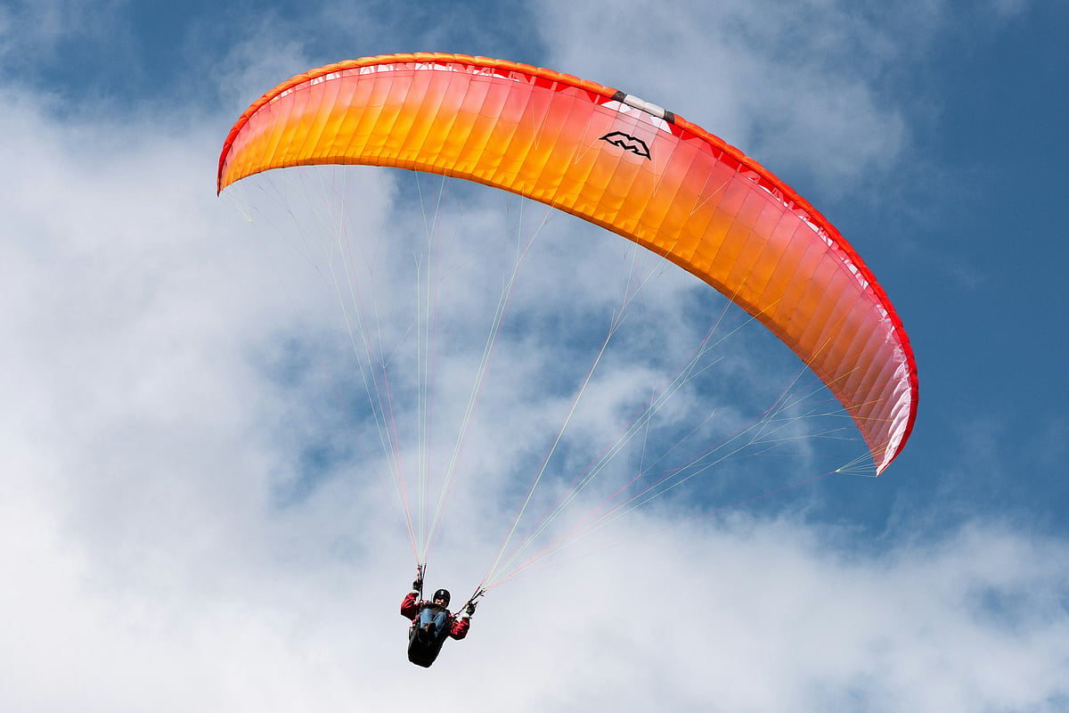 Soar over green valleys, flutter past monasteries, and float beside snow peaks in Sikkim. 