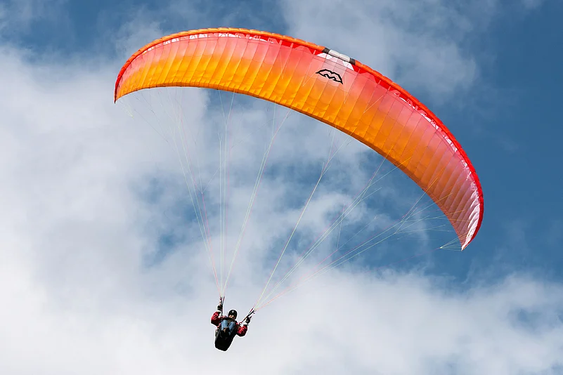 Soar over green valleys, flutter past monasteries, and float beside snow peaks in Sikkim.