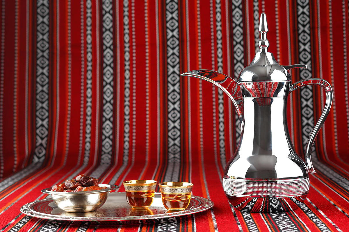 Traditional Arabic food and utensils