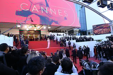 Photographers attend the 'Ismael's Ghosts (Les Fantomes d'Ismael)' screening and Opening Gala during the 70th annual Cannes Film Festival at Palais des Festivals on May 17, 2017 in Cannes; France