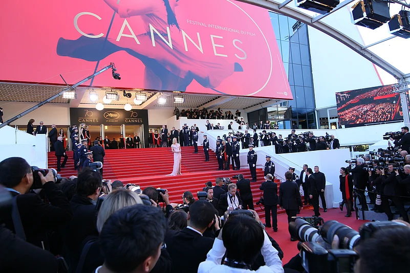 Photographers attend the Ismaels Ghosts (Les Fantomes dIsmael) screening and Opening Gala during the 70th annual Cannes Film Festival at Palais des Festivals on May 17, 2017 in Cannes; France