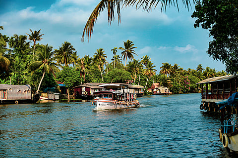 Houseboats in Kumarakom, Kerala, India