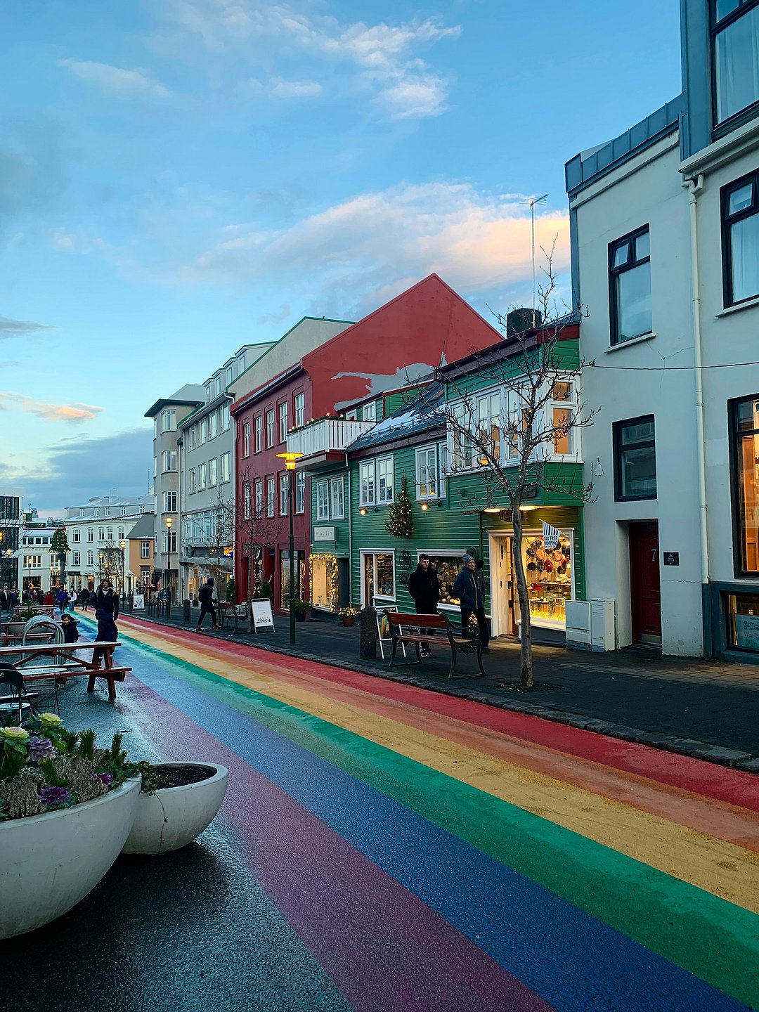 A downtown view of Reykjavík