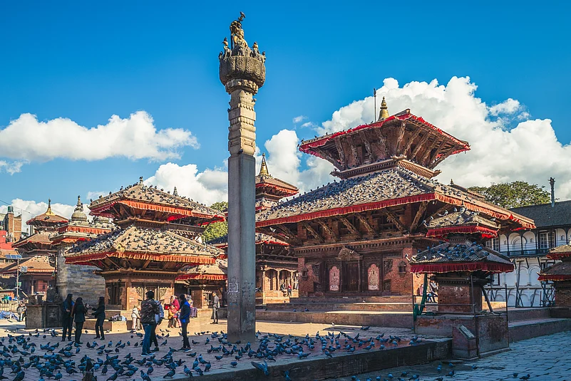 Degutaleju Temple stands tall in Kathmandu’s historic Durbar Square