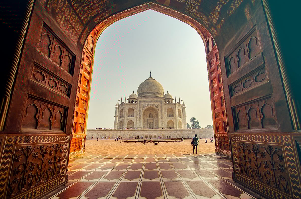 The Taj Mahal appears as both symbol and setting, anchoring the film’s reflections on love, commitment and permanence