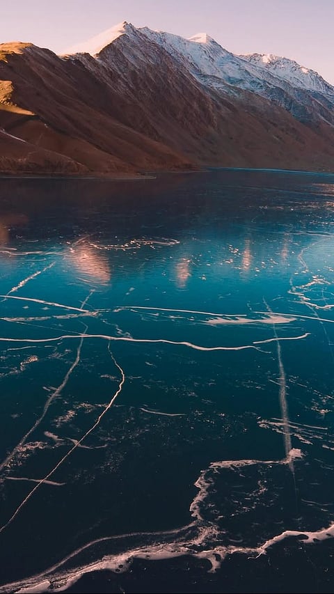 Frozen Tso Moriri
