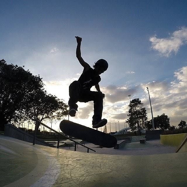 From an evening at Circuit Makati Skate Park, Makatizens