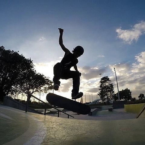 From an evening at Circuit Makati Skate Park, Makatizens