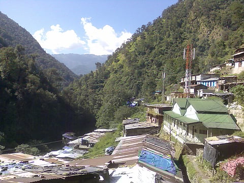 The town of Gaurikund