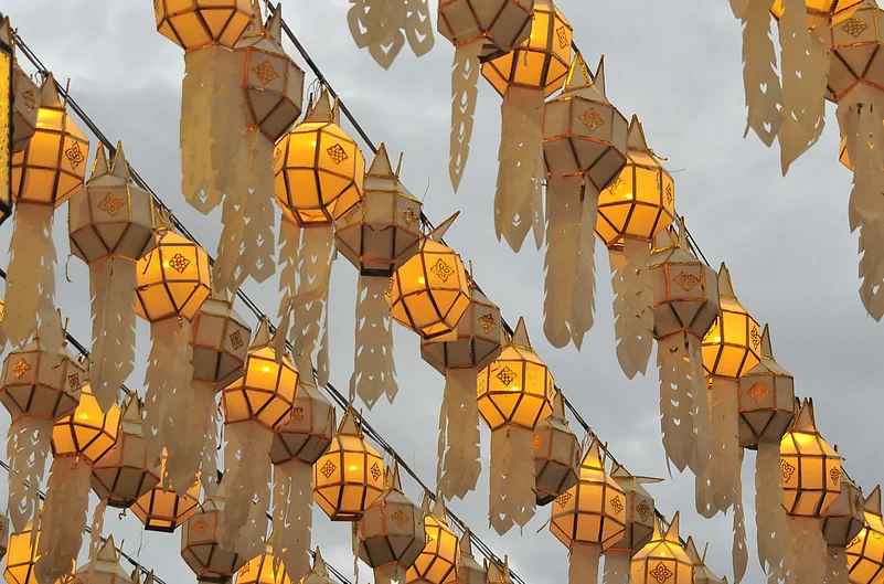 Loy Krathong is the time of the year to hang up the lanterns