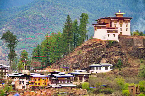 Drukgyel Dzong near Paro, Bhutan
