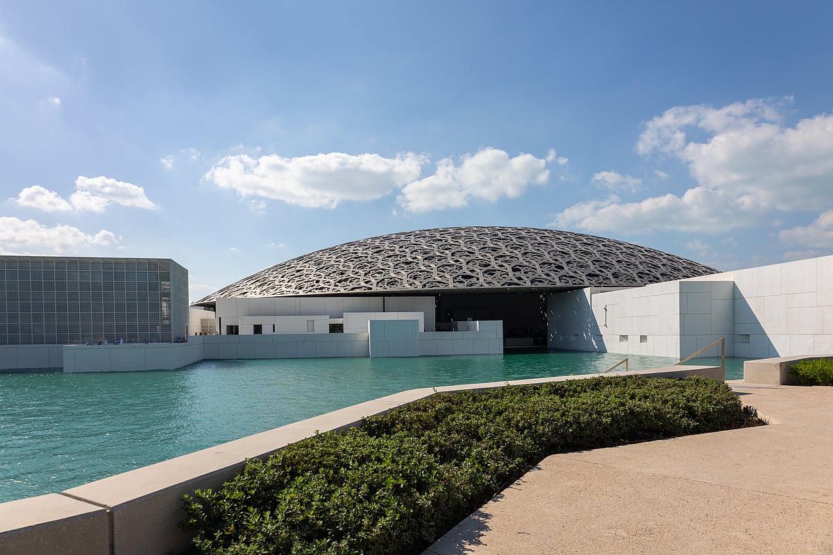A view of Louvre Abu Dhabi
