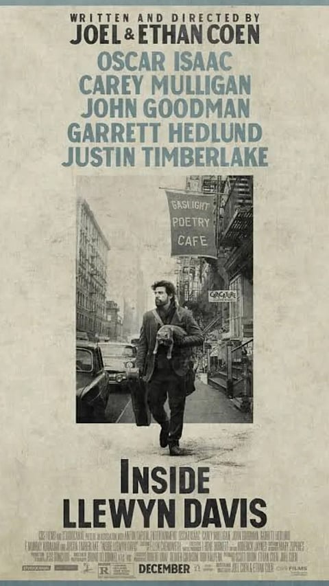A view of the poster of Inside Llewyn Davis (2013)