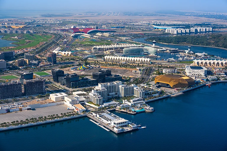 An aerial view of Yas Island, Abu Dhabi - Supplied