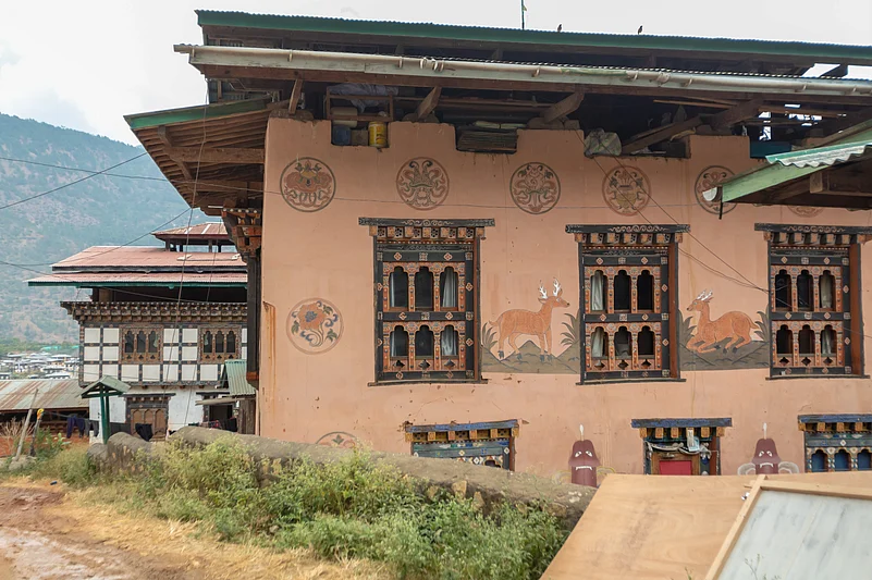 Chimi Lhakhang town, surrounded by Punakha’s serene countryside
