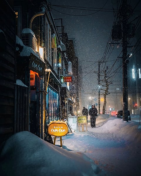 Snow in Sapporo
