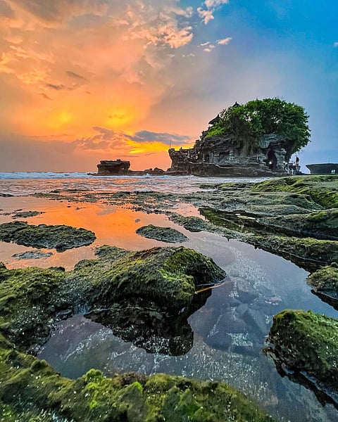 Sunset at Tanah Lot