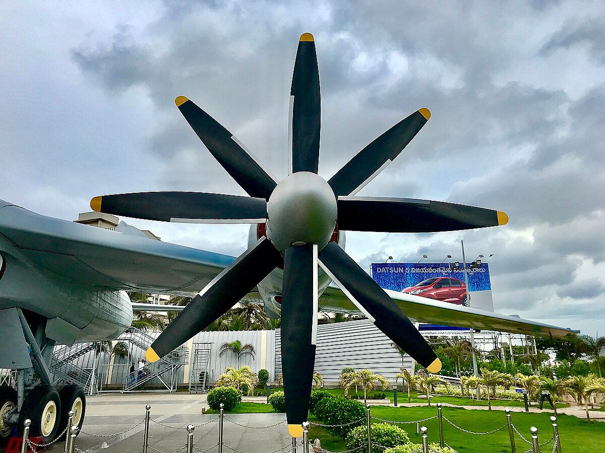 One of the helicopters was permanently installed in Visakhapatnam