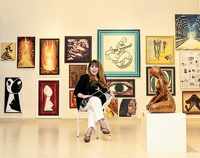 Official Website: Miller Museum of Anamorphic Art : Cheryl Anita Miller at the Miller Museum of Anamorphic Art, Bengaluru