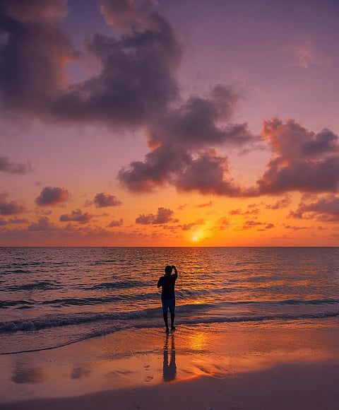 Sunset at the Maldives