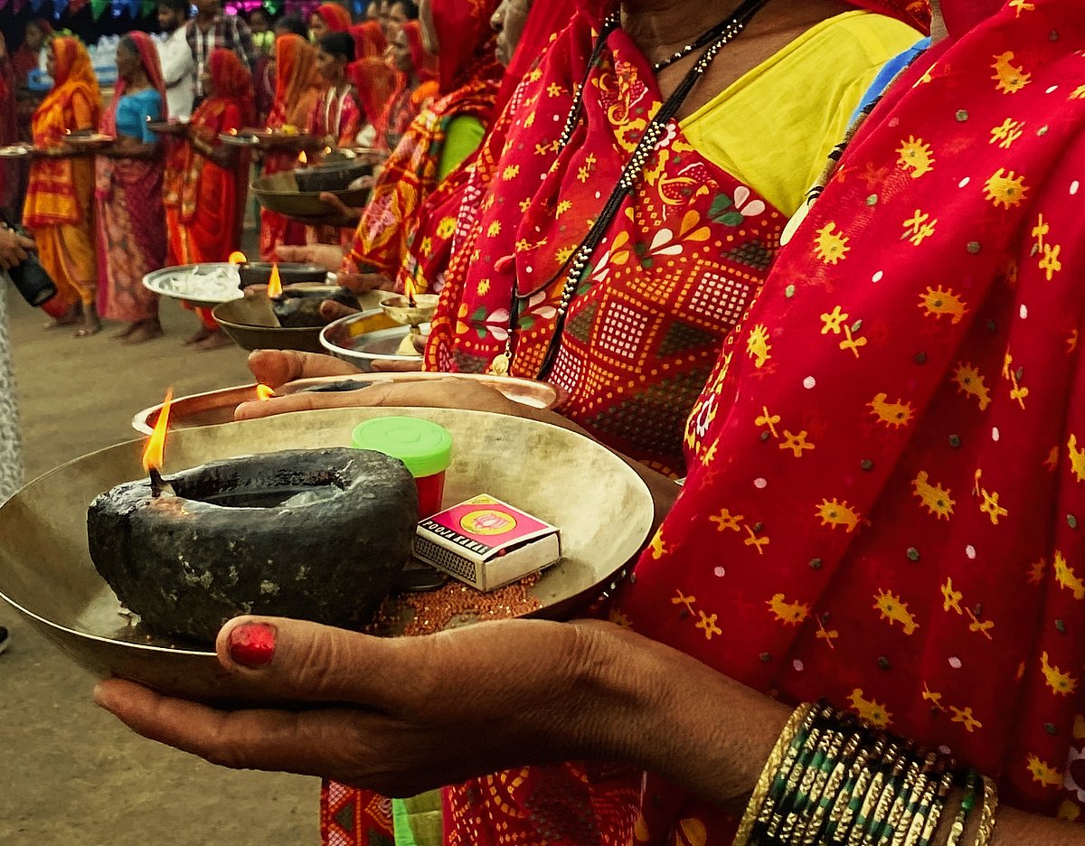 Rooplekha Das : A glowing diya in hand, part of the warm welcome ritual in the villages of Sribhuvan