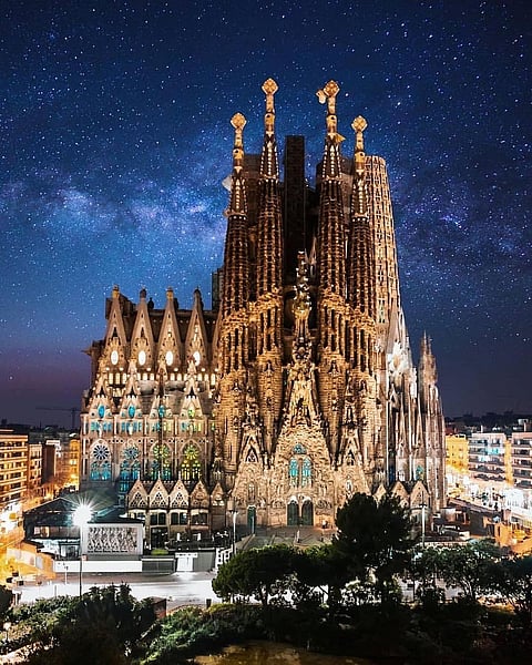 Barcelona at night