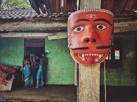 Faces of faith and folklore, the Bohada masks bring ancient village myths vividly to life.