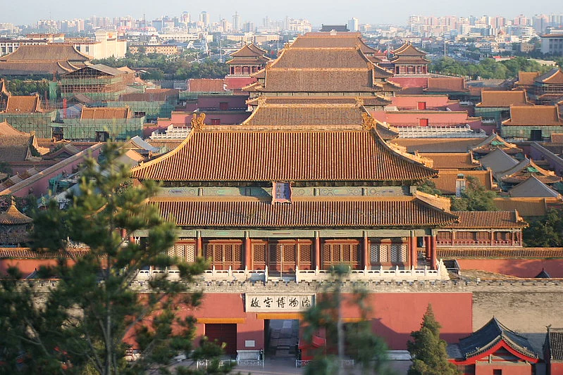 The Forbidden City of Beijing, taken from Jingshan Gardens, north of the Forbidden City
