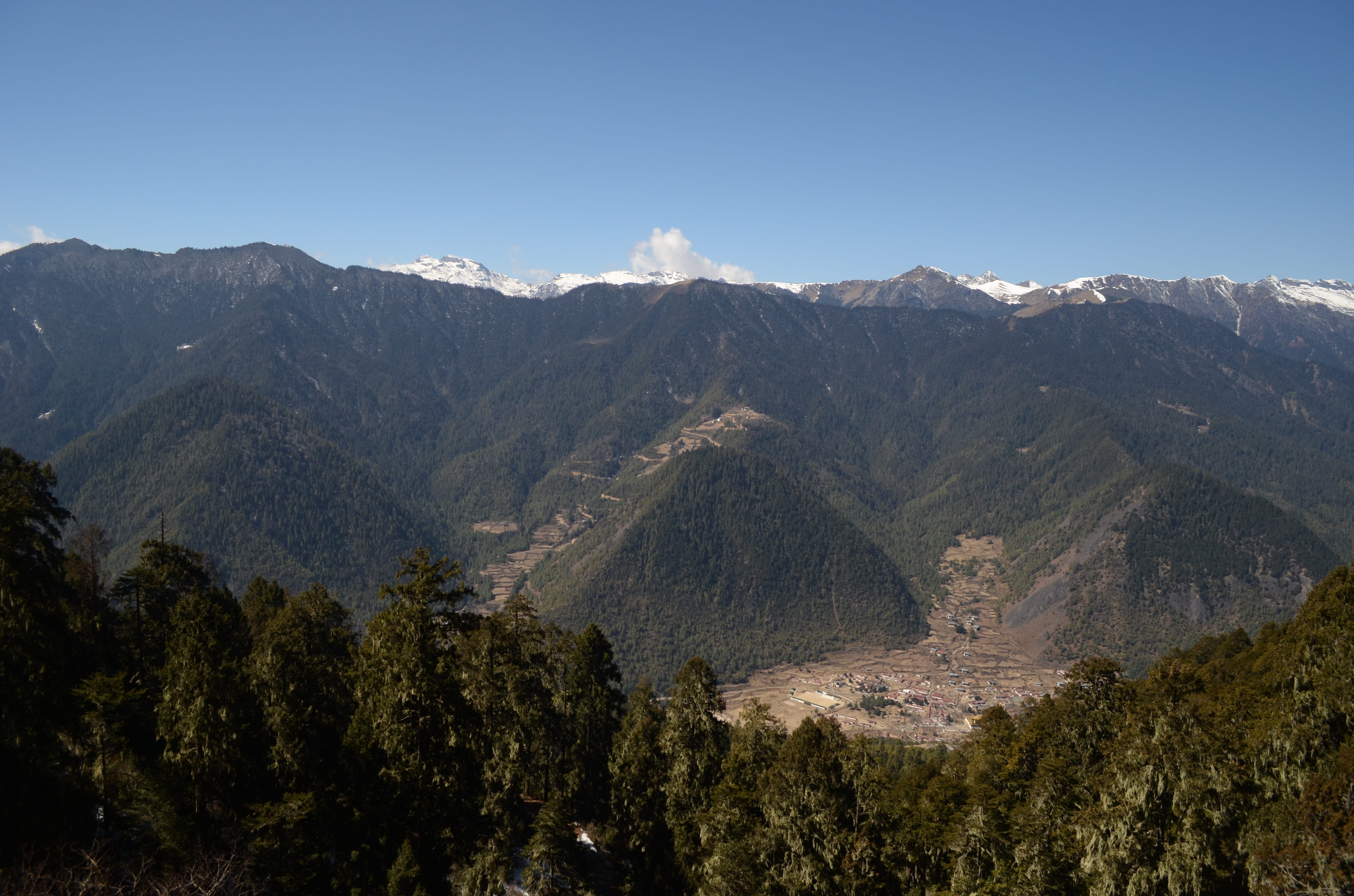 The three brother hills (Miri Punsum) of Haa
