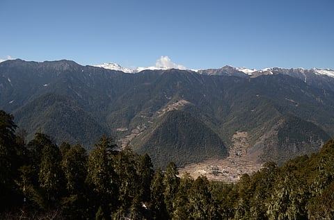 The three brother hills (Miri Punsum) of Haa