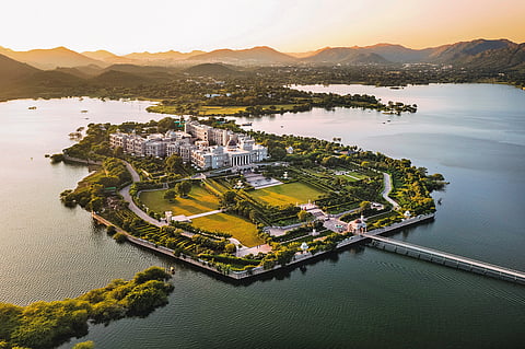 Set on a private island in Udai Sagar Lake, Raffles Udaipur is a stunning sanctuary